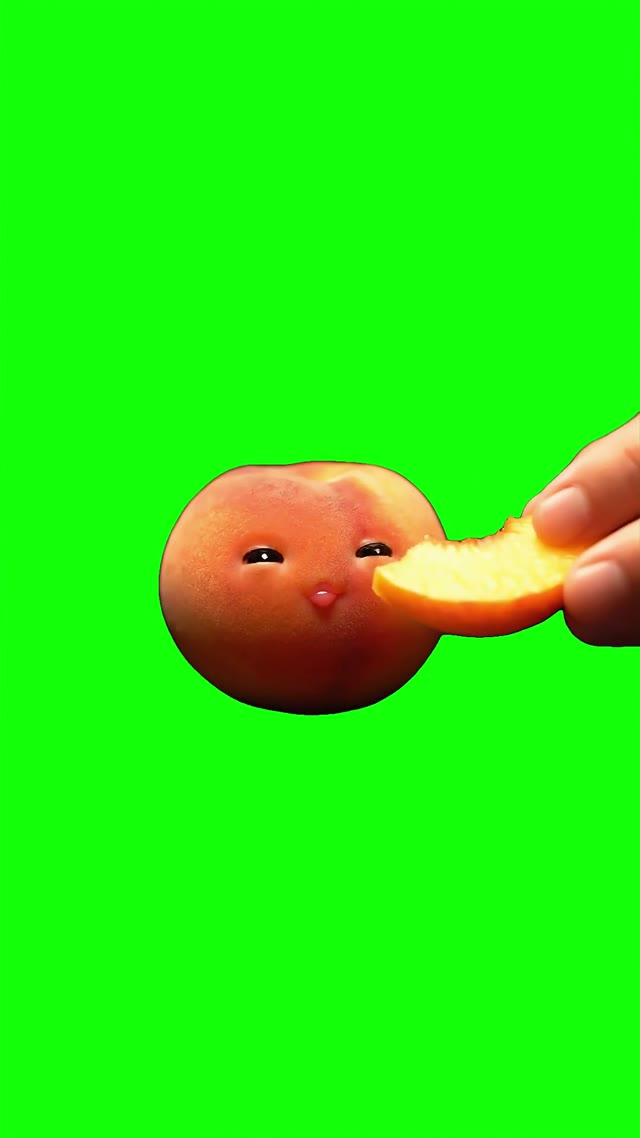 AI Fruit ASMR green screen