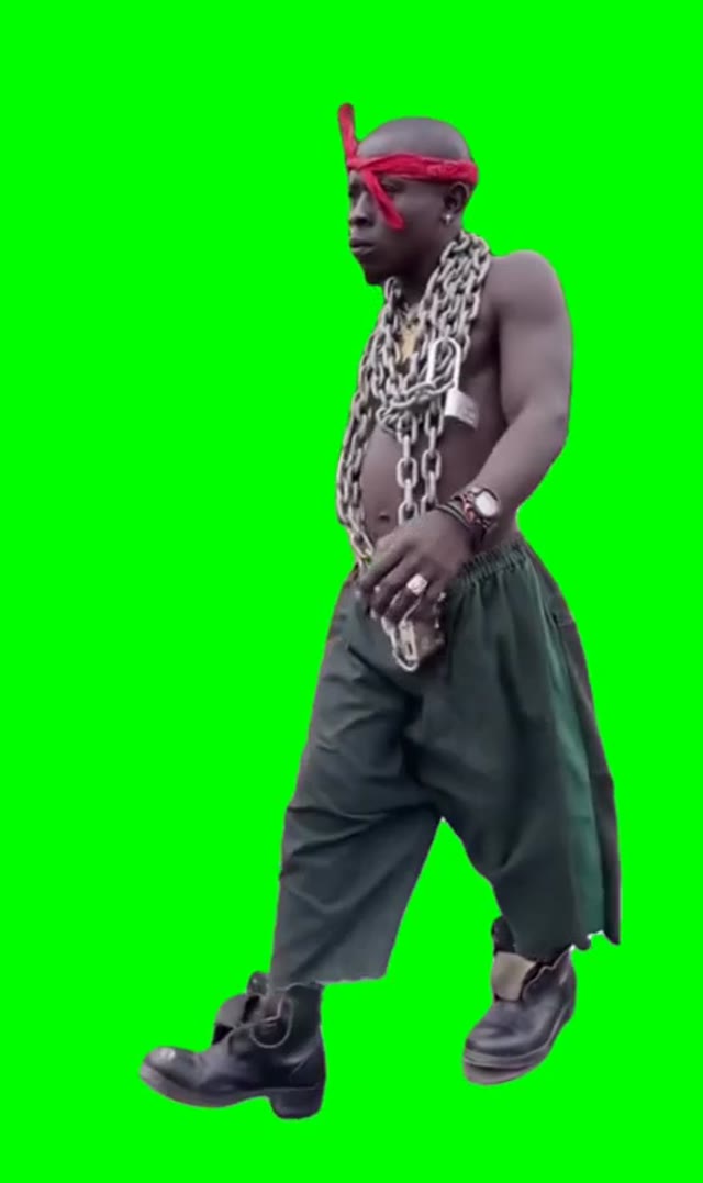 African 50 cent green screen