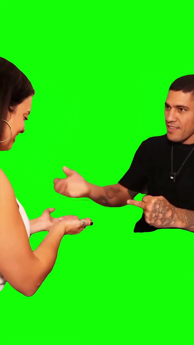 Alex showing a trick green screen