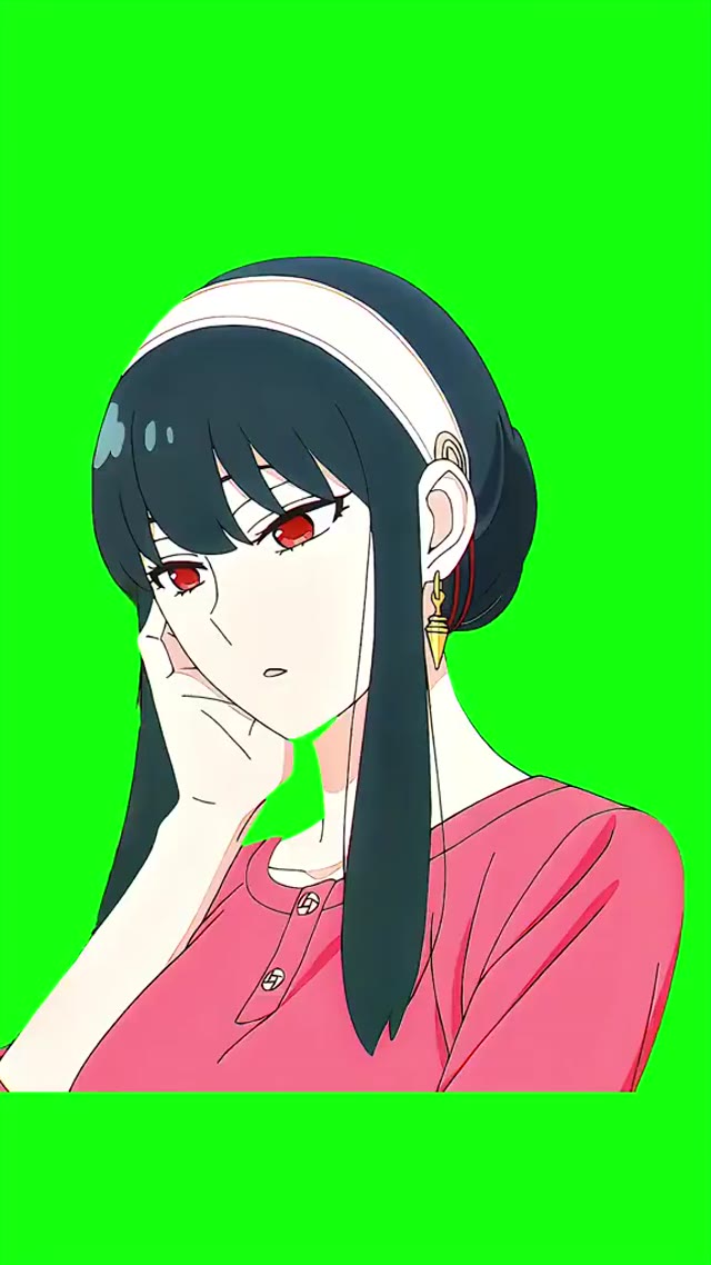Anime Spy X Family green screen