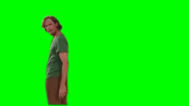 Are You Challenging Me Shaggy green screen