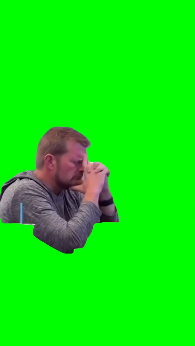 Arguing couple green screen