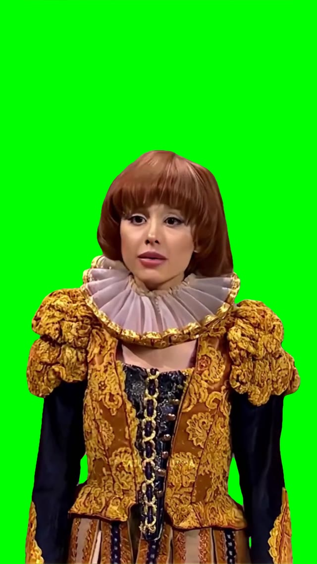 Ariana SNL Skit green screen