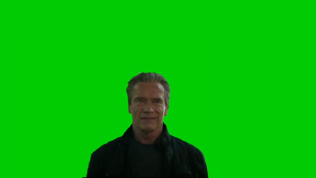 Arnold Schwarzenegger green screen