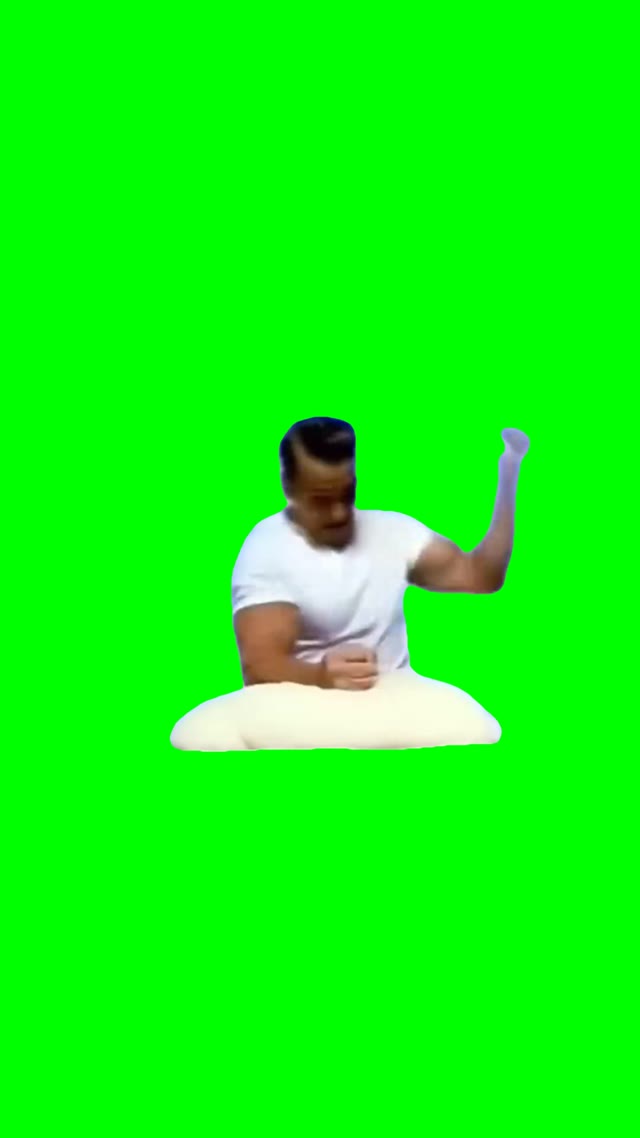 Arnold smashing clay green screen