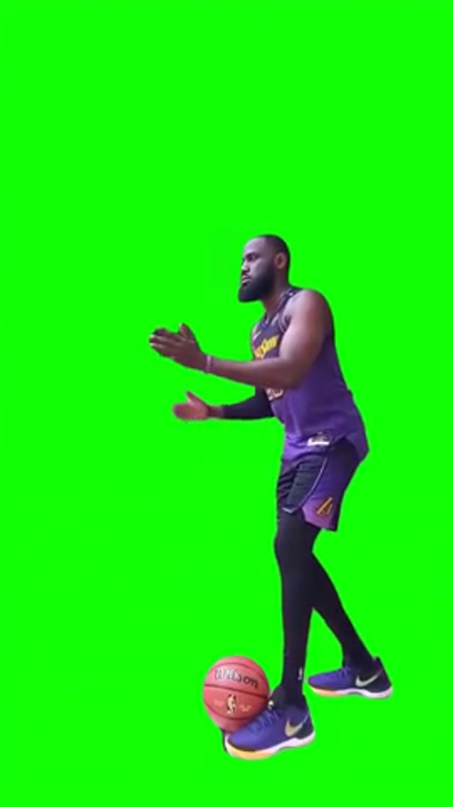 Aura Farming lebron  green screen
