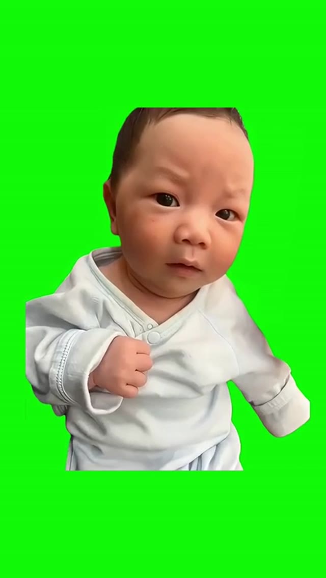 Baby China  green screen