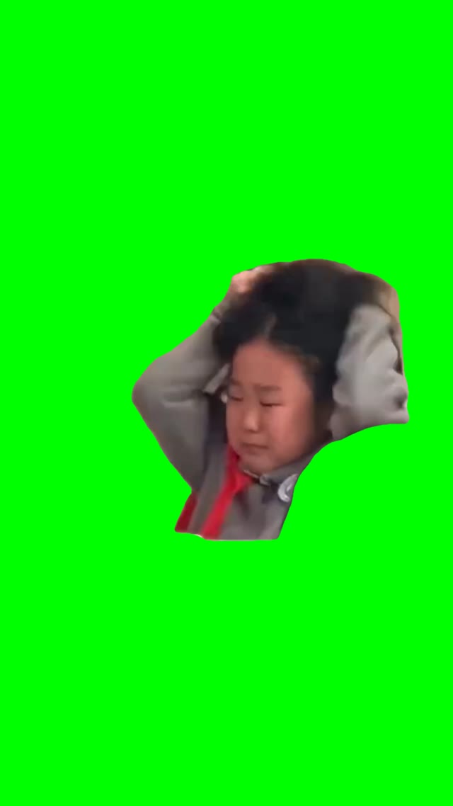 Bad hair day green screen