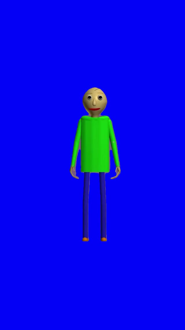 Baldi Dancing to Pump Like That Blue Screen green screen