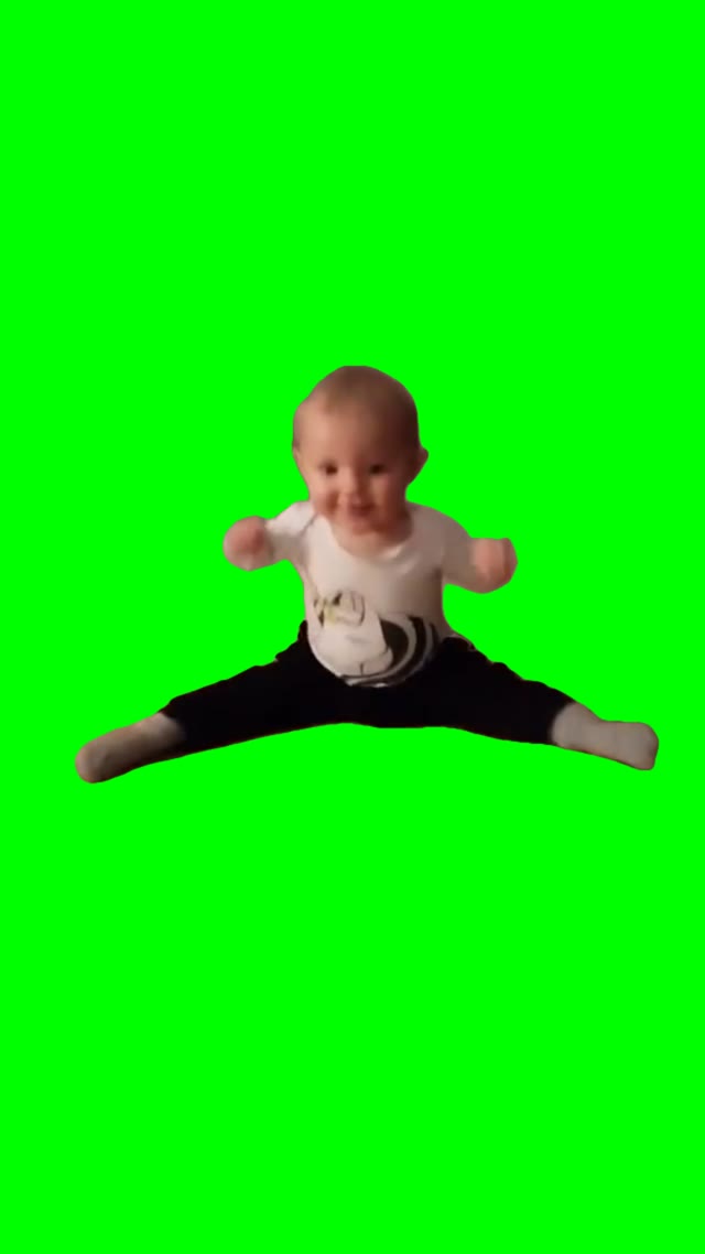 Bany crawling green screen