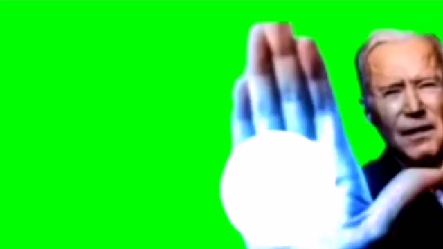 Biden blast green screen