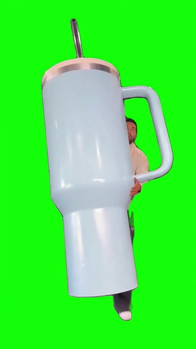 Big Sippy Cup green screen