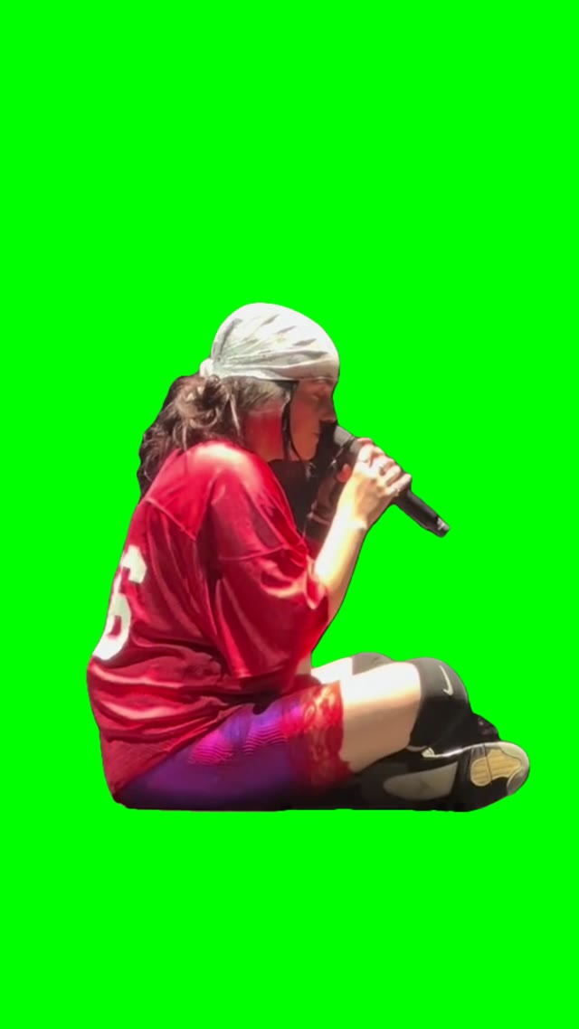 Billie Humming green screen