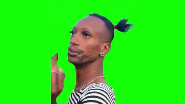 Black Guy Edy Silva green screen