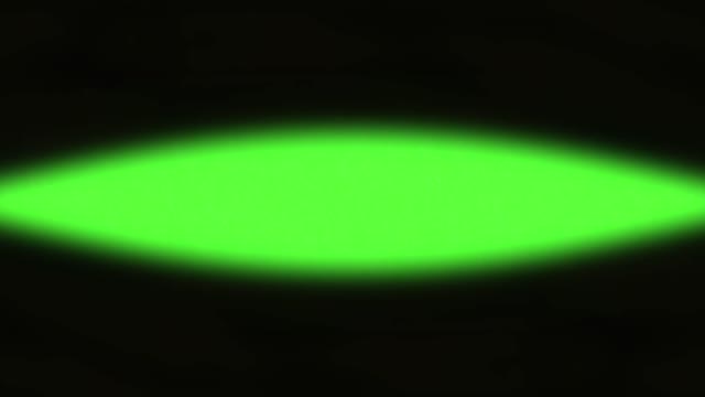 Blinking green screen