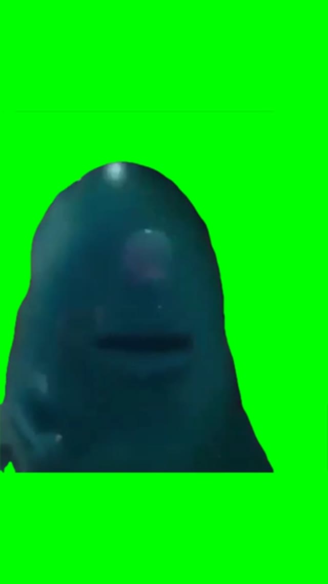 Blob bob stare green screen