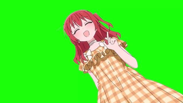 Bocchi The Rock Peperopuripuripapipupepo Ikuyo green screen