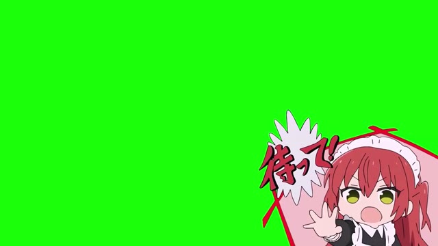 Bocchi The Rock Wait Ikuyo green screen