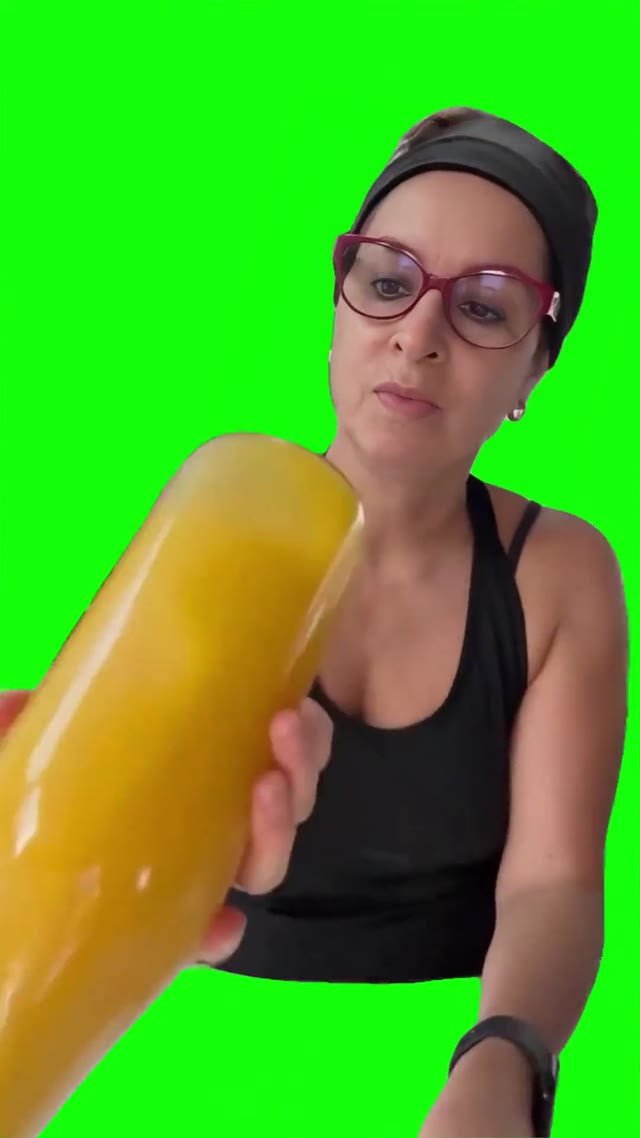 Bottle explodes green screen