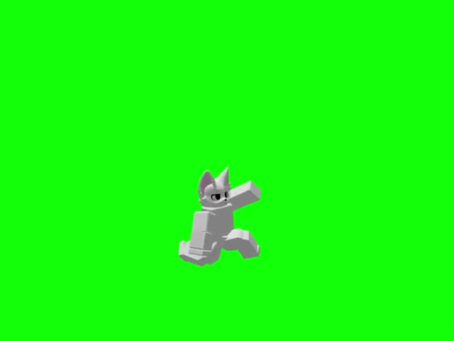 Boy kisser green screen