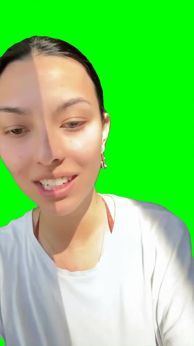 Brainrot girl oi oi remix green screen