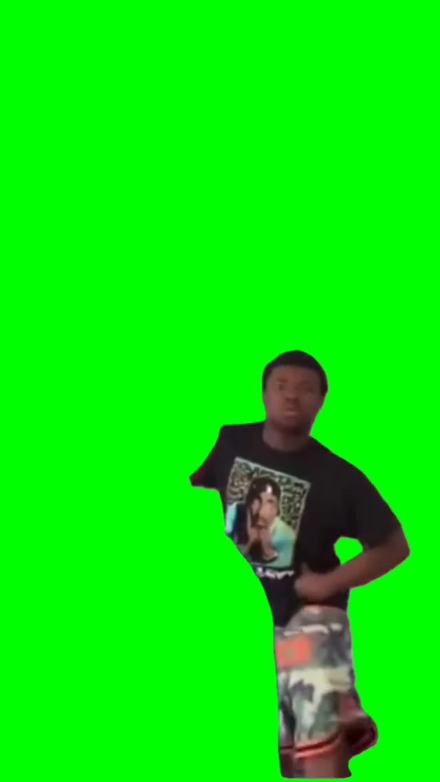Bro dancing green screen