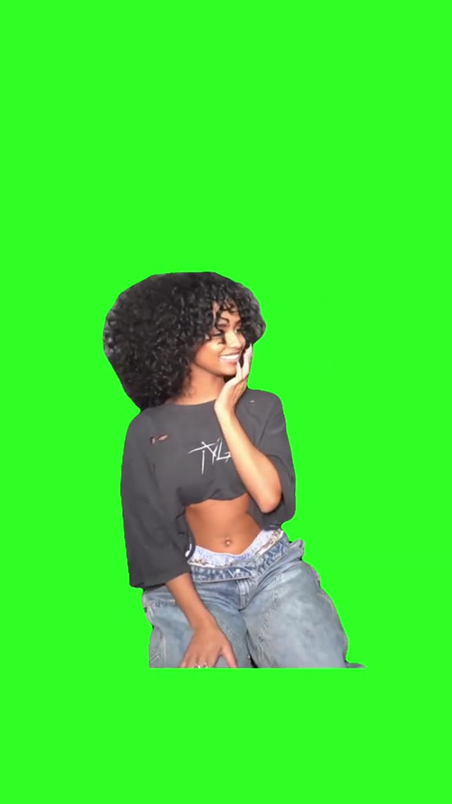 But we friends tho green screen