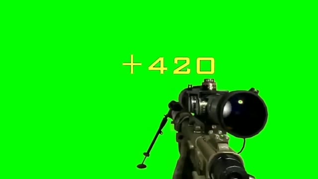 Call Of Duty Sniper Shot 420 Chromakey Mask Source green screen