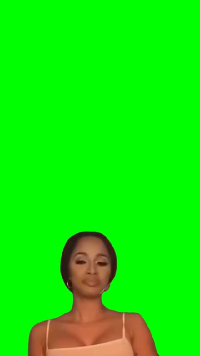 Cardi B Im going through it bitch losing my mother effing mind green screen