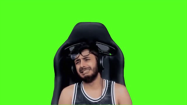 CarryMinati Crying green screen