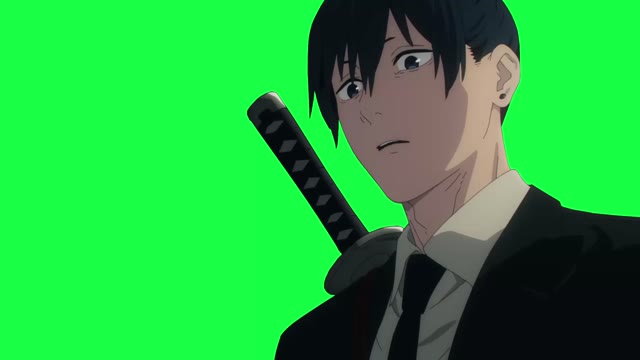 Chainsaw Man Anime green screen