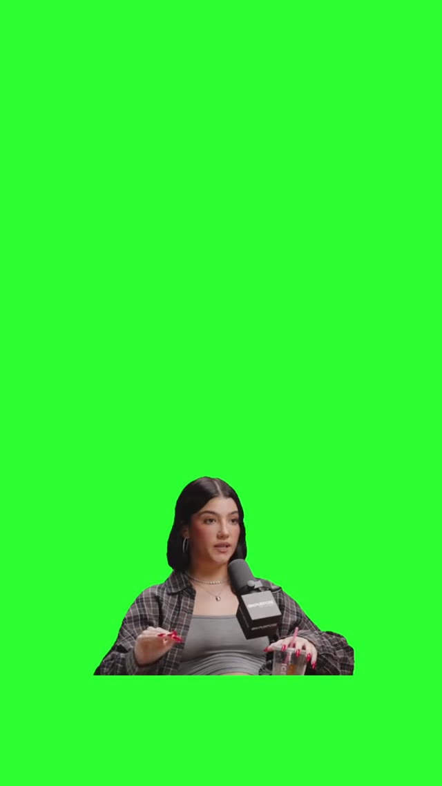 Charli DAmelio Im not doing this anymore Green screen green screen