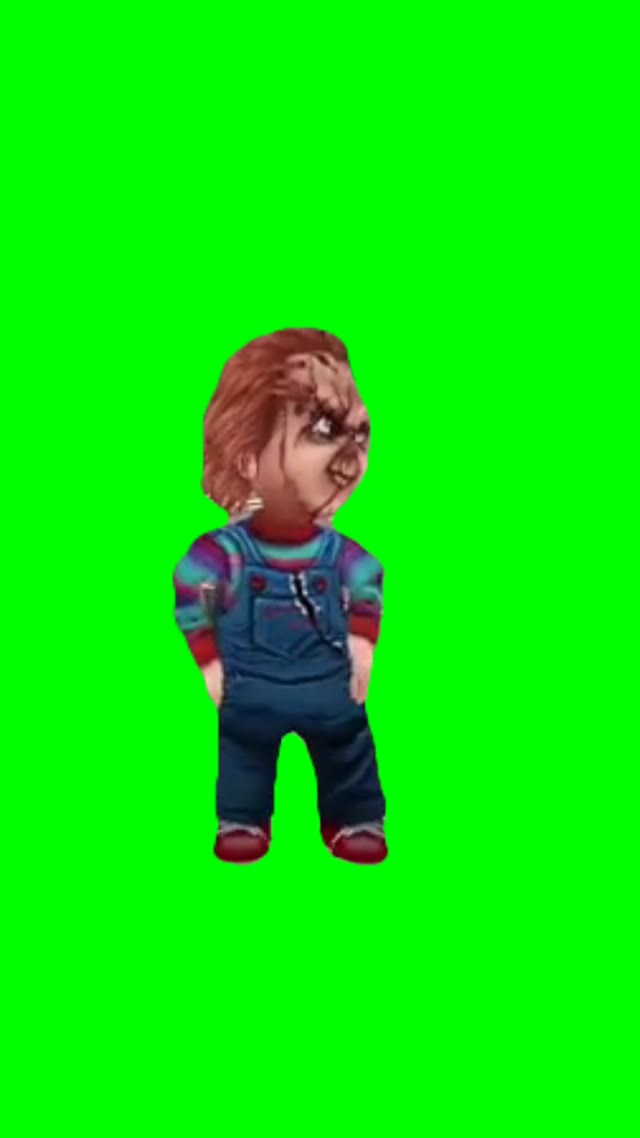 Chucky dancing green screen