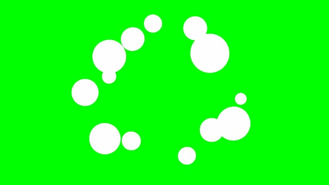Circles burst overlay green screen