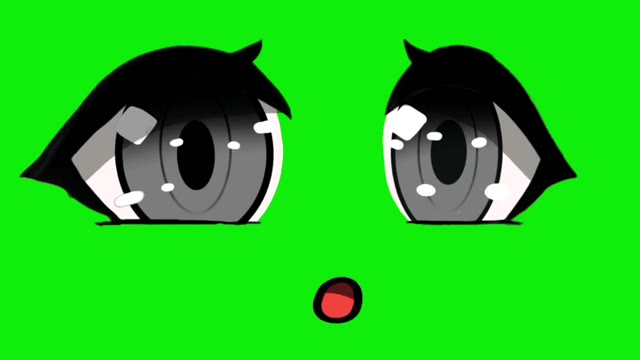 Colors face gacha green screen