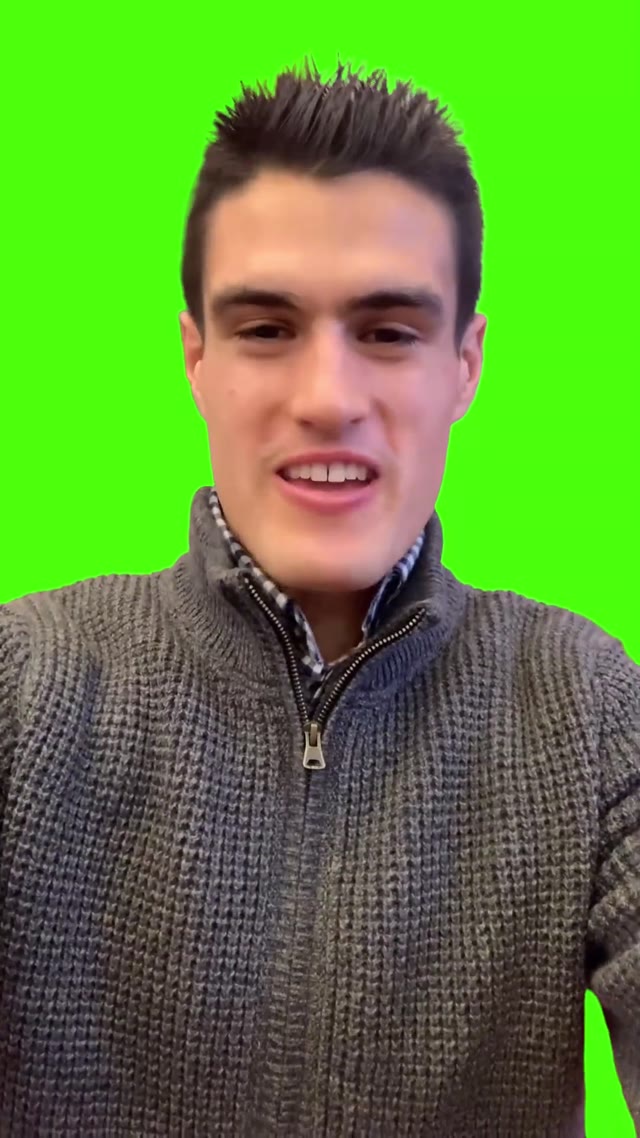 Come after me cause im a man green screen