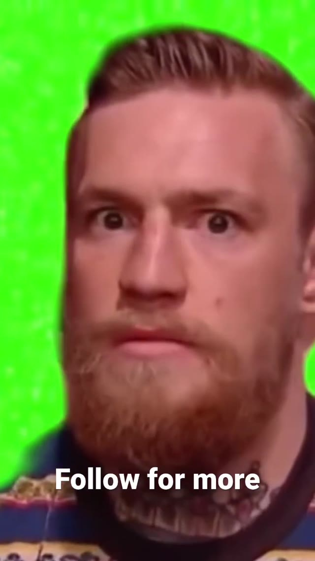 Conor McGregor green screen