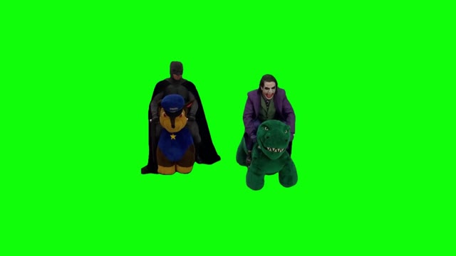 Corre Batman corre green screen