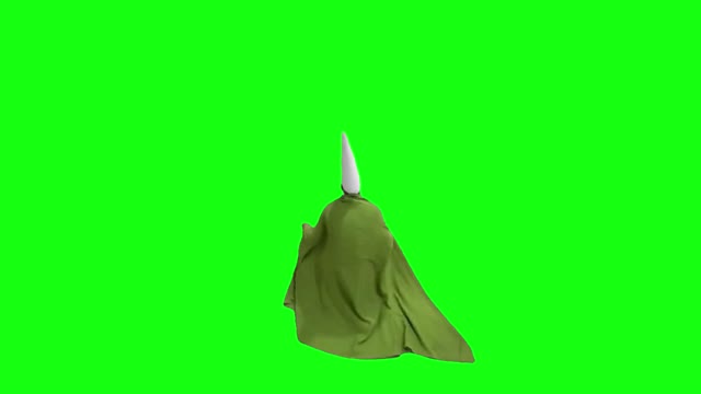 Crawly wizard green screen