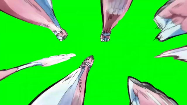 Crazy Diamond first person punching green screen