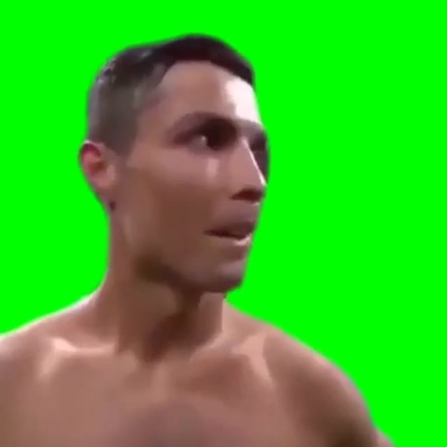 Cristiano Ronaldo SIUUUU green screen