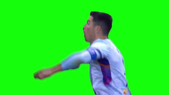 Cristiano Ronaldo siu green screen