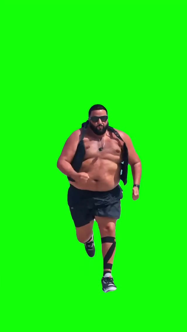 DJ Khaled Runnin  green screen