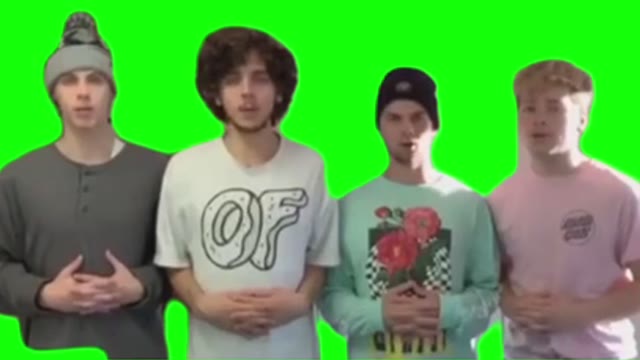 Damn bro you got the whole squad laughing green screen