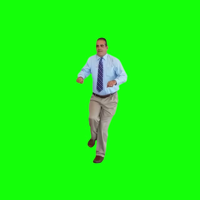 Dancing Car Salesman green screen