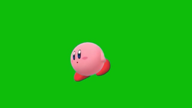 Dancing Kirby green screen