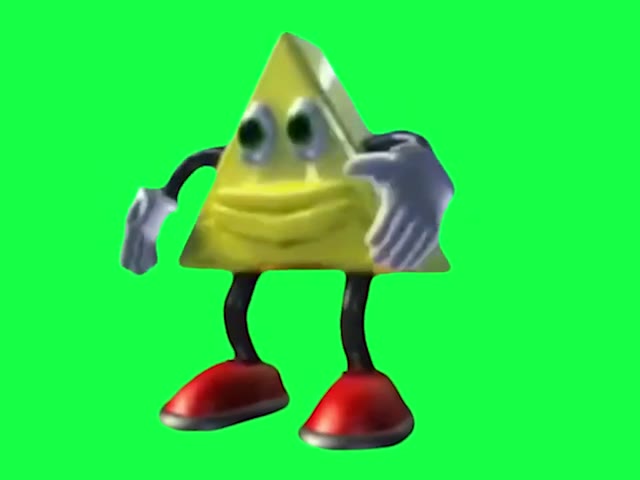 Dancing Triangle green screen