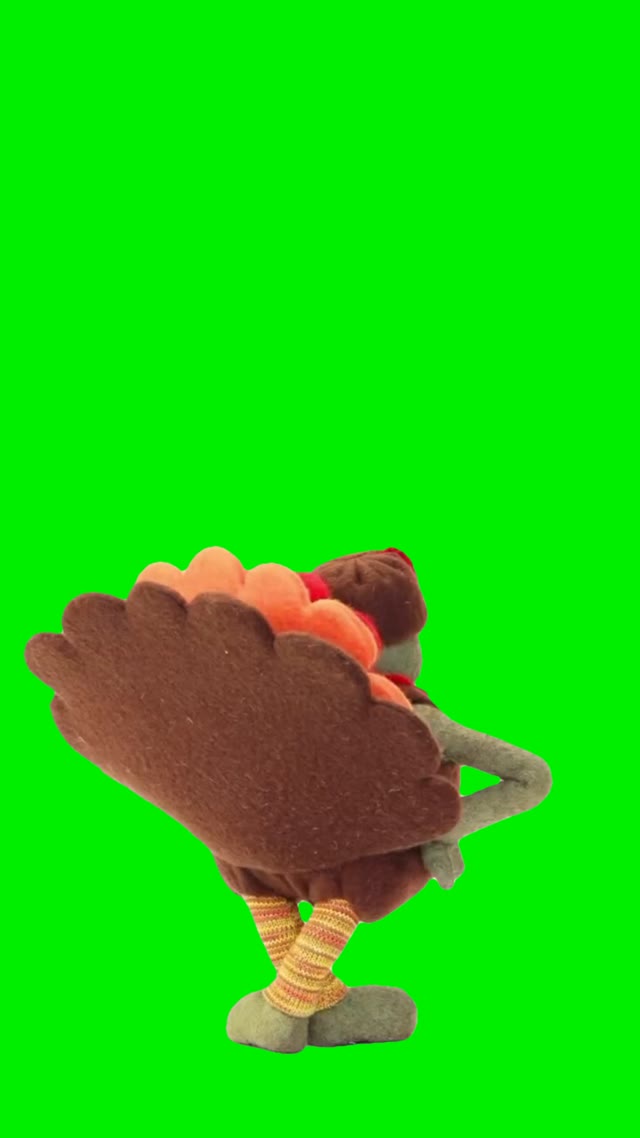 Dancing Turkey green screen