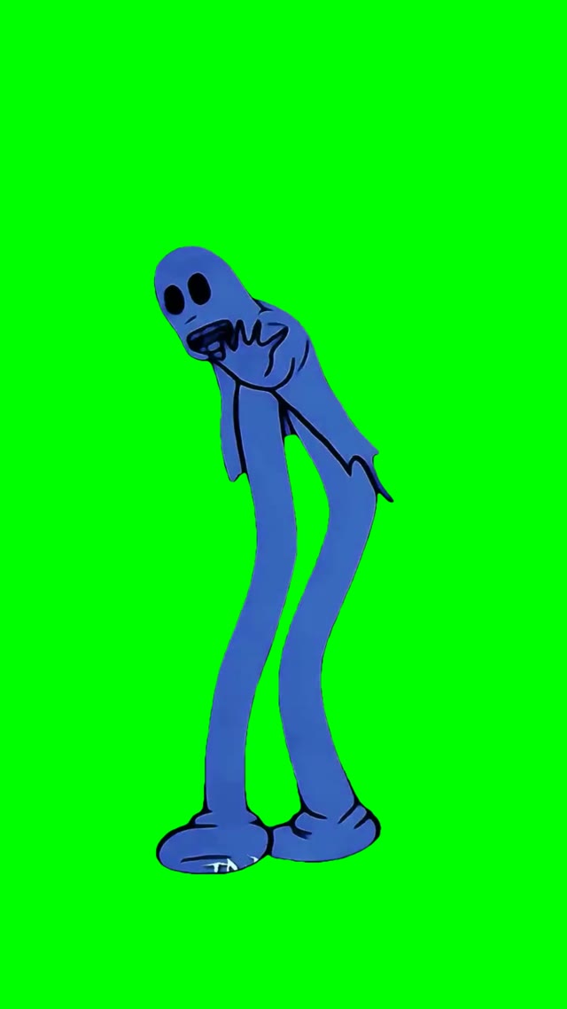 Dancing ghost green screen