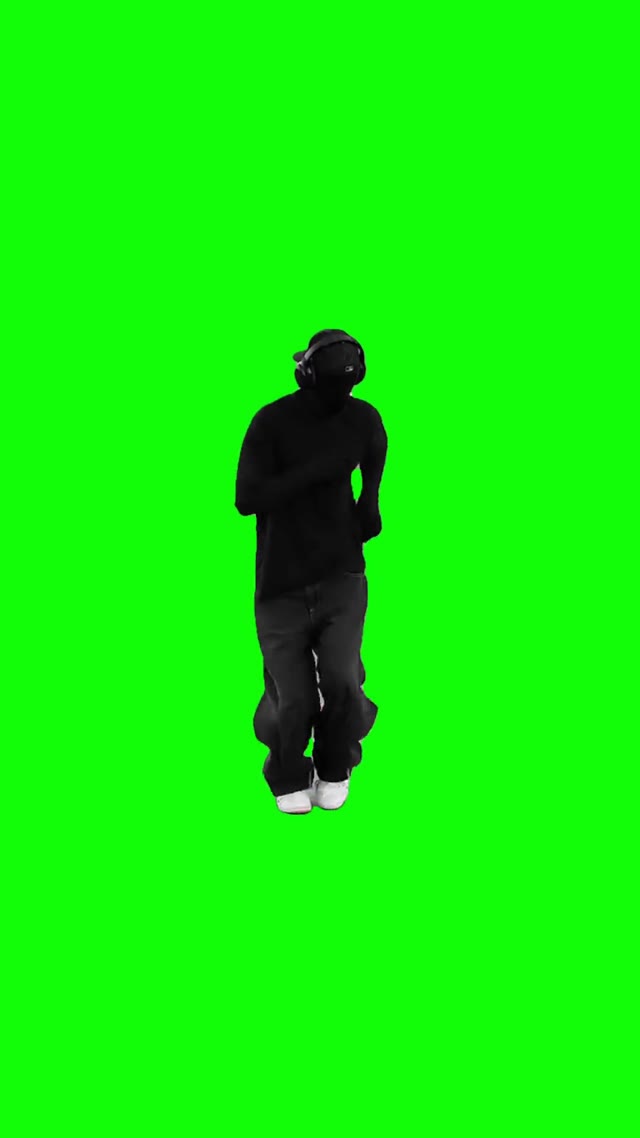 Dancing in the darkGreen Screen green screen